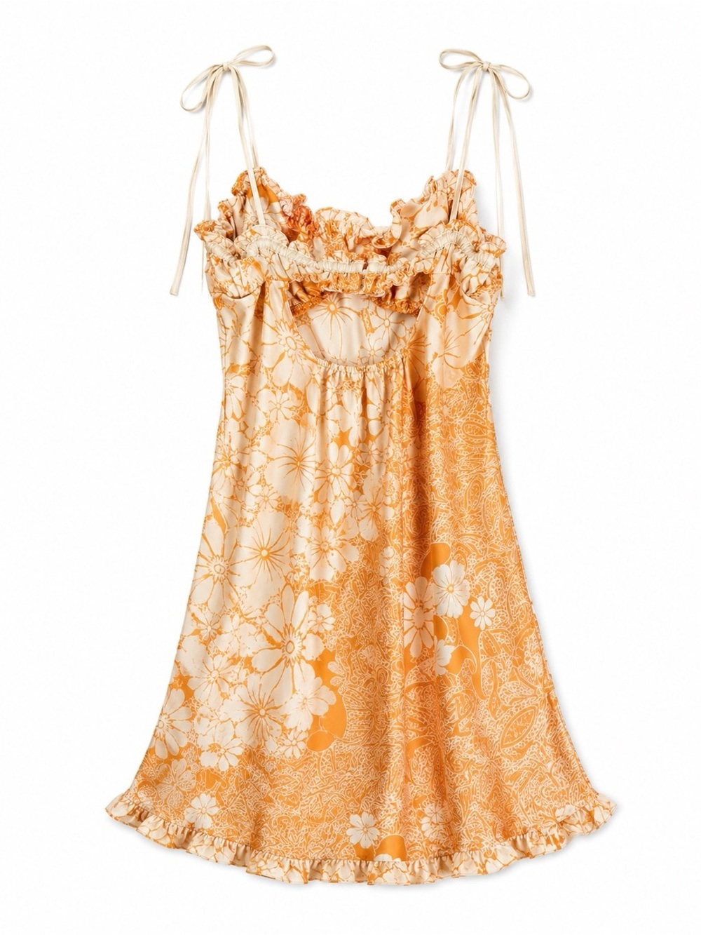 Free People Intimately Retro Boho Chic Coquette 70s style Dress, Size SP - Picture 8 of 14